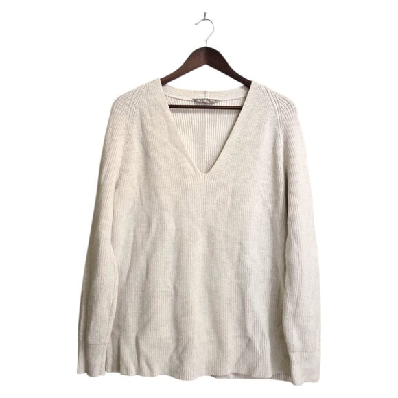 Athleta Switchback Pullover Sweater In Moonlight Heather Sz S - Picture 2 of 11